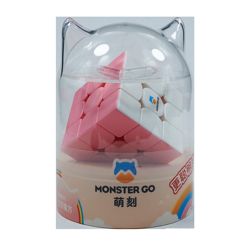 Gan Monster Go Cute Three-Level Rubik'S Cube Kidsren'S Enlightenment Teaching Mg3 Magnetic Three-Level Rubik'S Cube Toy - Image 1